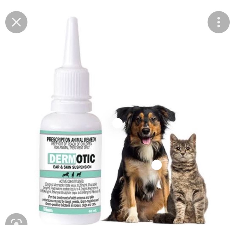 DERMOTIC OBAT TETES KUTU TELINGA & KULIT KUCING ANJING - TERBAIK TERAMPUH MIRIP SUROLAN