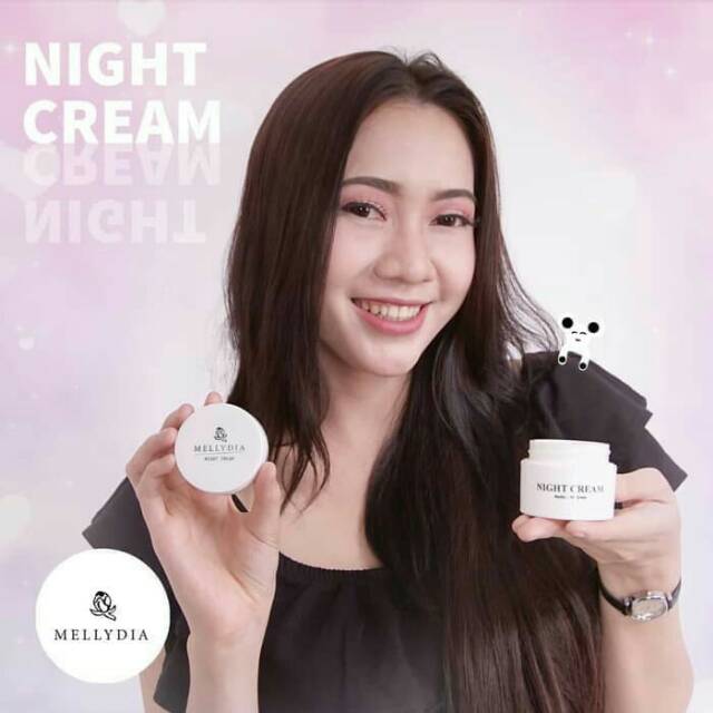 MELLYDIA NIGHT CREAM PEMUTIH PENCERAH WAJAH AMAN BPOM - MELLYDIA BPOM