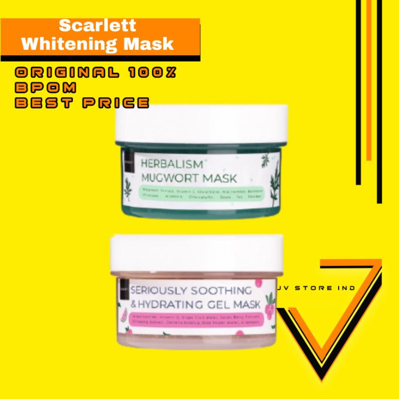 Scarlett Whitening Herbalism Mugwort Mask / Seriously Soothing &amp; Hydrating Gel Mask