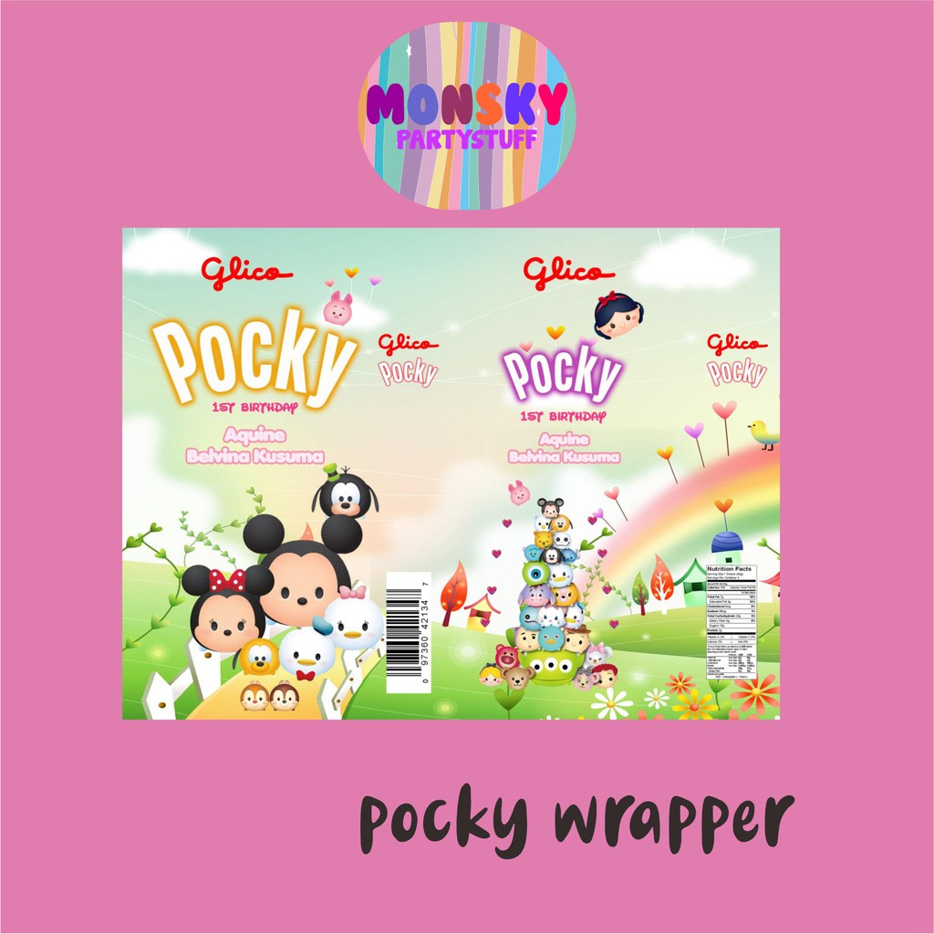 

Pocky Wrapper / Label Pocky / Ulang Tahun / Properti Pesta Custom