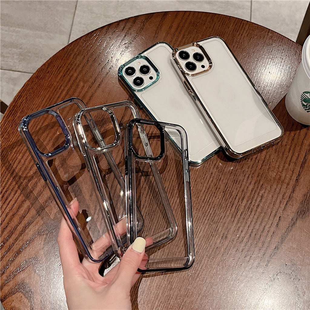 (Gen2) Soft case Tpu Transparan Untuk iPhone 13 12 11 Pro MAX XS MAX XR X 7 + 8 Plus