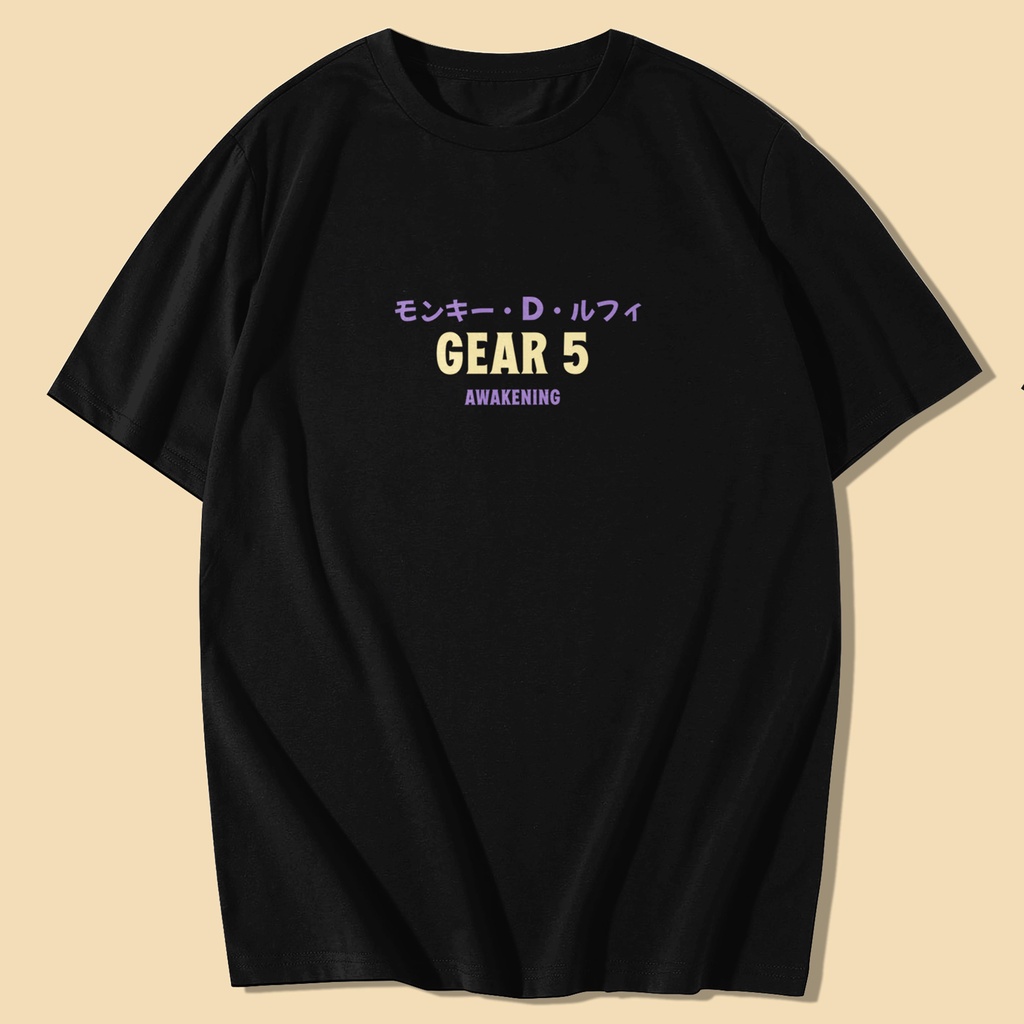 Kaos Anime One piece Gear 5 Fifth / Kaos Monkey D Luffy Gear 5 Awakening Hito Hito No Mi