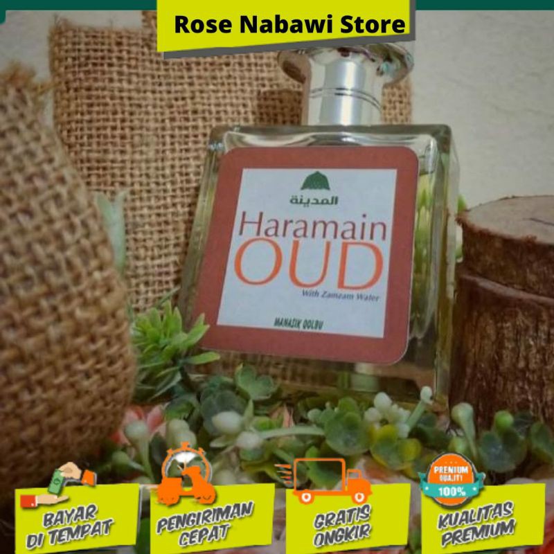 DISTRIBUTOR AL MADINAH 》 Parfume khas Mekkah Haramain Oud with Zamzam Water