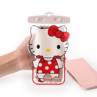  Tas  Handphone Kreatif Anti Air Motif  Kartun Hello Kitty
