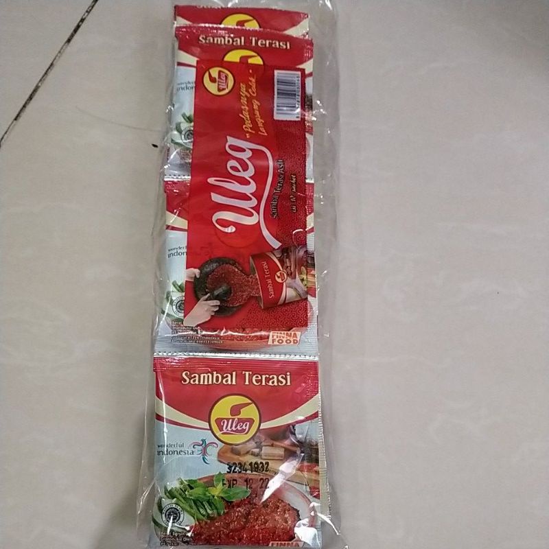 

SAMBAL ULEG FINNA 20G (10PCS) ,PER PACK