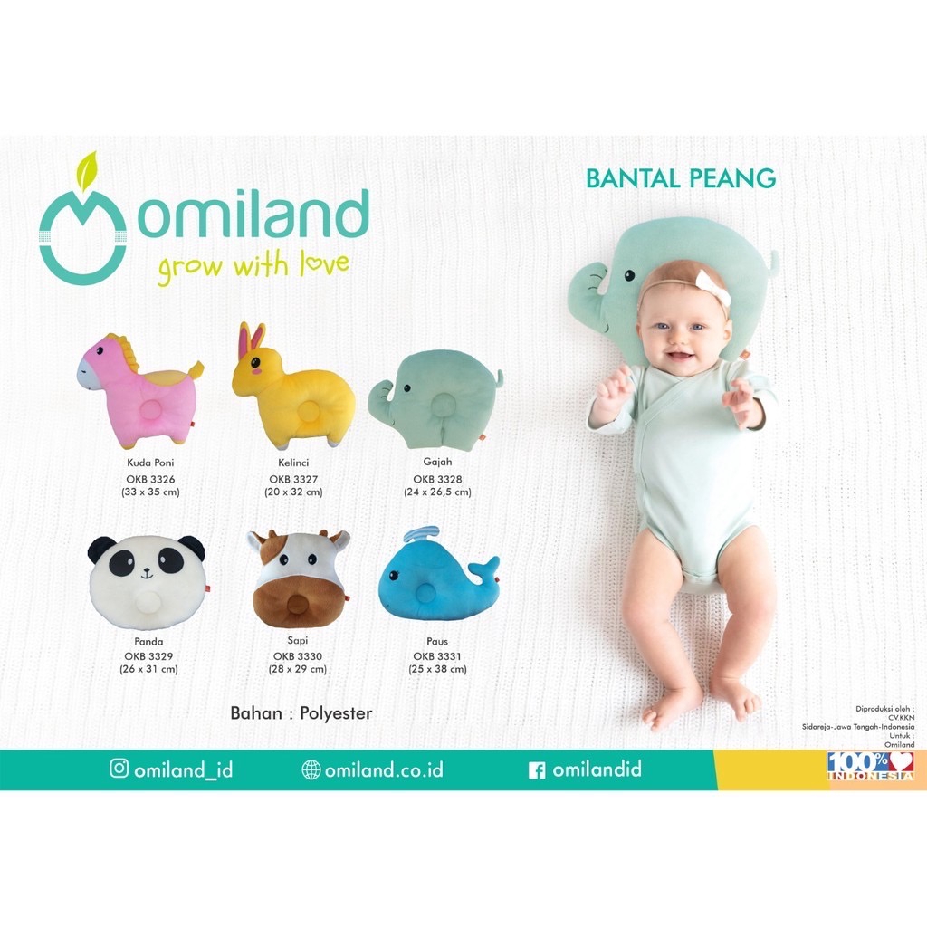 Omiland Bantal Bayi  Peyang Karakter Baby OKB