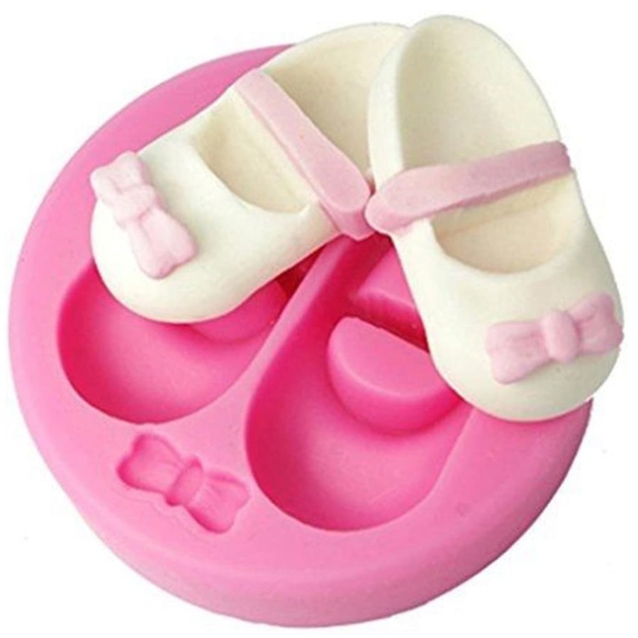 3D Silicon Mold Fondant Cake Decoration - Baby Shoes