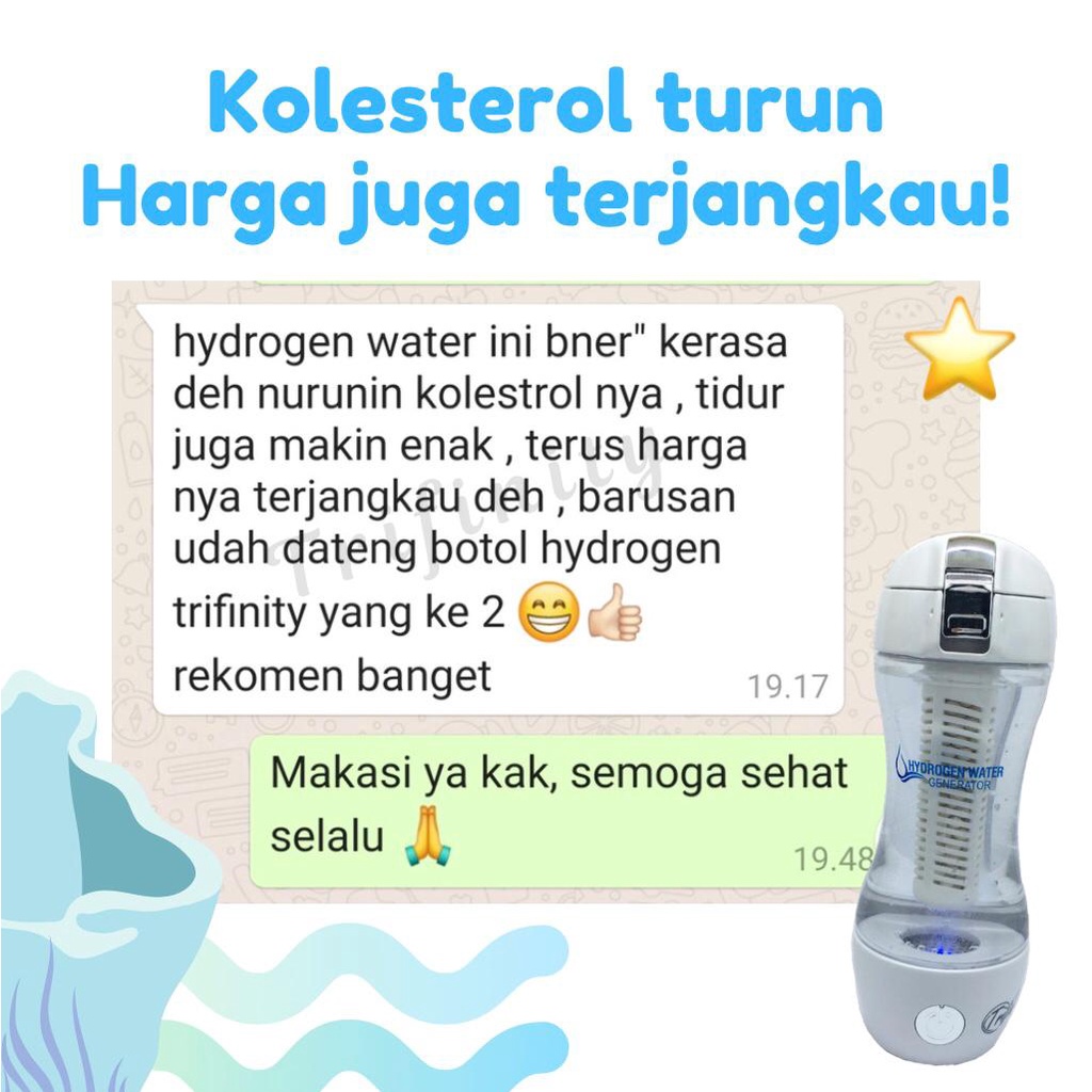 Trifinity Hydrogen Alkali Gen2 Inhalasi Atasi Kolesterol Hipertensi Darah Tinggi Asam Urat Tnp Obat