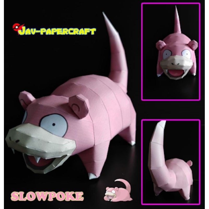 Pokemon Slowpoke Papercraft