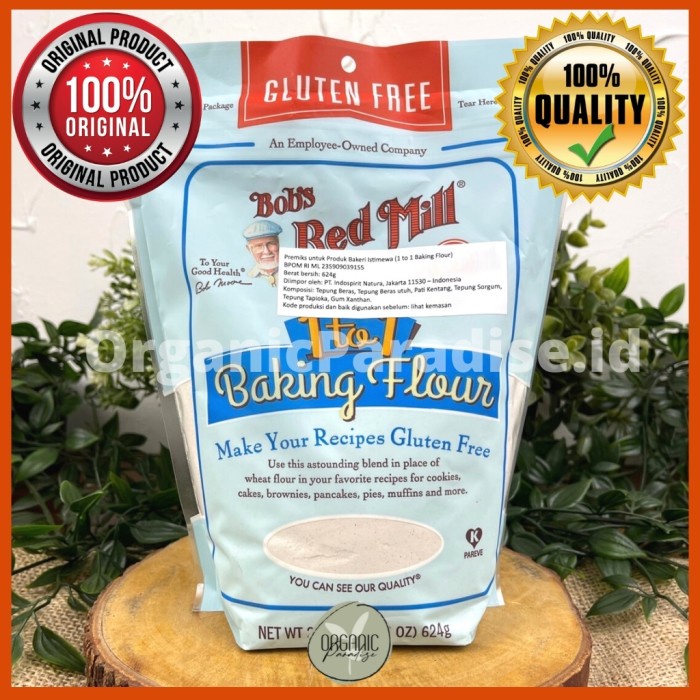 

Bob's Red Mill 1 to 1 Baking Flour 623 gram Gluten Free