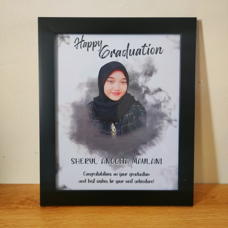 Gift Ultah Kado Wedding Anniversarry / Cetak Foto Custom 10R Plus Bingkai  FRAME 3D MINIMALIS  PIGURA CUSTOM  KADO UNIK CEWEK  HAPPY BIRTHDAY  HAPPY GRADUATION  HAPPY WEDDING  DESAIN BEBAS SESUAI KEINGINAN KAMU