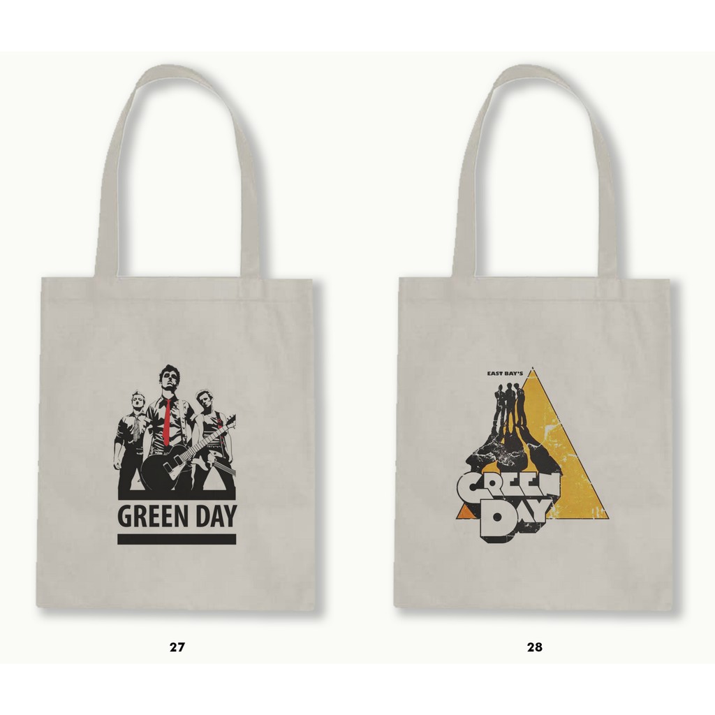 TOTE BAG BLACU  - GREEN DAY .02