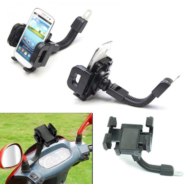 IKILOSHOP HB1 Holder HP Gojek Bike Baut Spion Tempat Hp Gps Sepeda Motor Grab