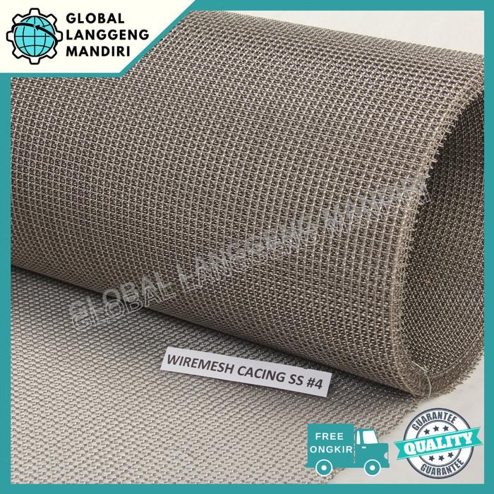 Wire Mesh 4 Stainless (304) 1Mx1M / Wiremesh #4 Ayakan Stainless