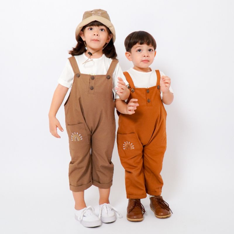 NARA OVERALL - Promo 10.10 Overall Anak Jumper Bayi Baby Kids Cewek Cowo Perempuan Laki Katun Lucu Murah 1 2 3 4