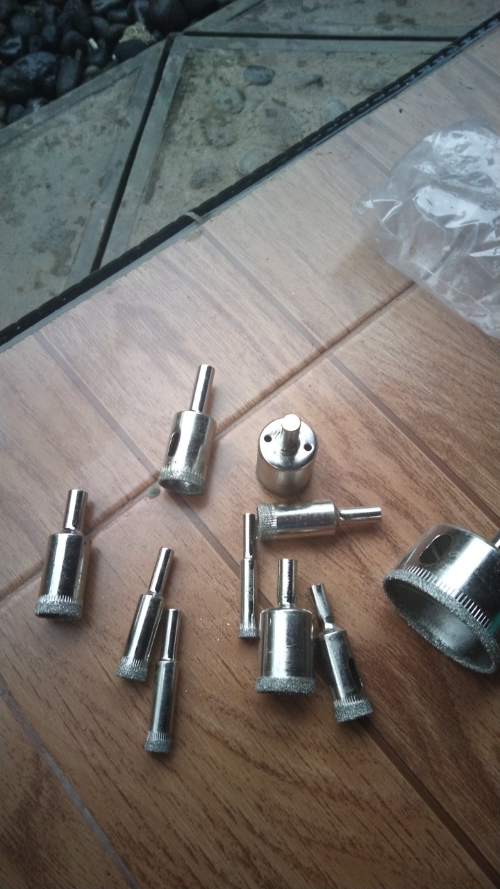 10pcs Mata Bor Kaca Keramik Marmer Granit Diamond Hole Saw