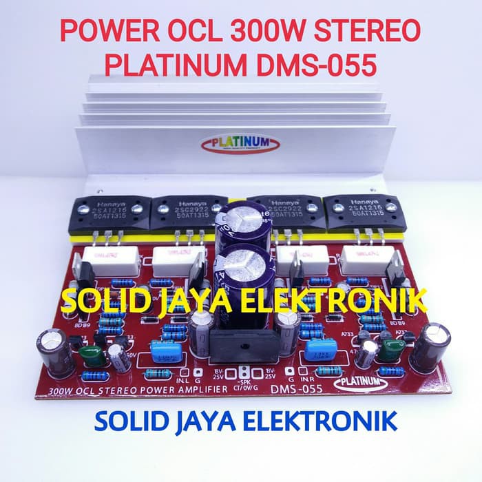 KIT POWER OCL STEREO 300W PLATINUM DMS 055 DMS-055 DMS055 300 WATT TR SANKEN II PLUS PSU AMPLIFIER PLUS ELCO DIODA PSU POWER AMPLI AMPLIFIER STEREO AUDIO PLATINUM AUDIO ASLI ORI ORIGINAL