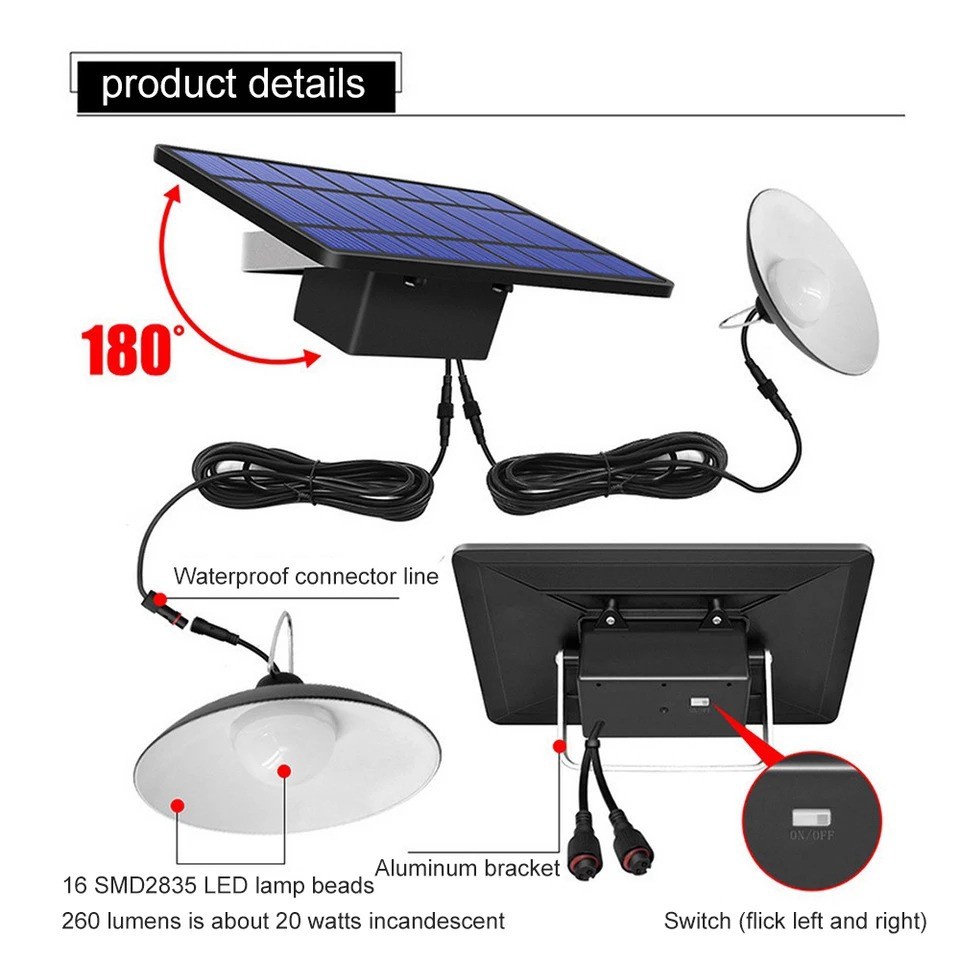 Lampu Led Solar Outdoor Halaman Rumah Waterproof Two Ligth