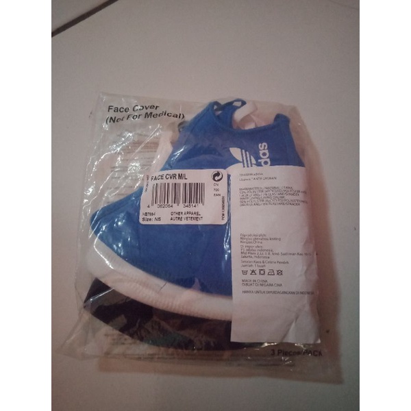 masker adidas original face cover m/l