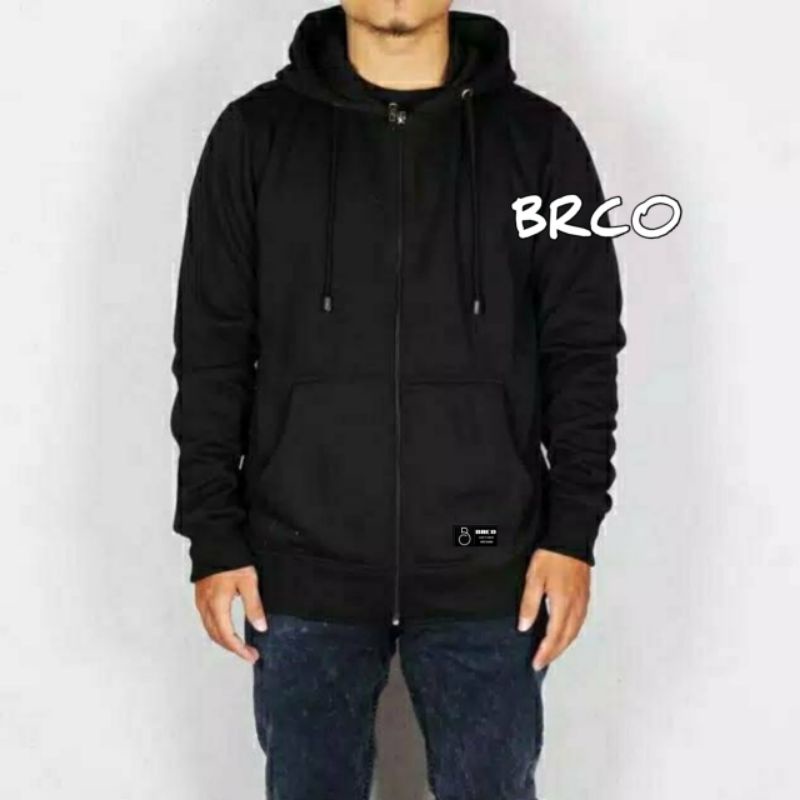 BRCO Hoodie Zipper Polos Pria Wanita