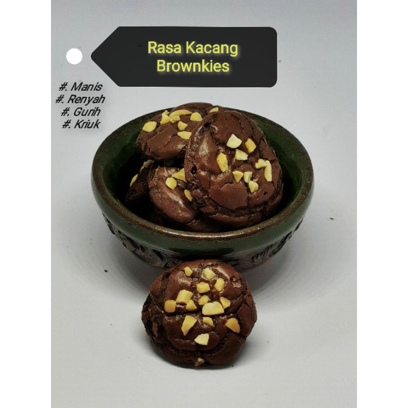 

BROWNIES COOKIES KUE KERING KACANG GURIH RENYAH KRIUK