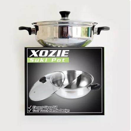 Panci Sekat 2 Xozie Suki Pot 28 cm Sukipot Panci Shabu Shabu Sukiyaki