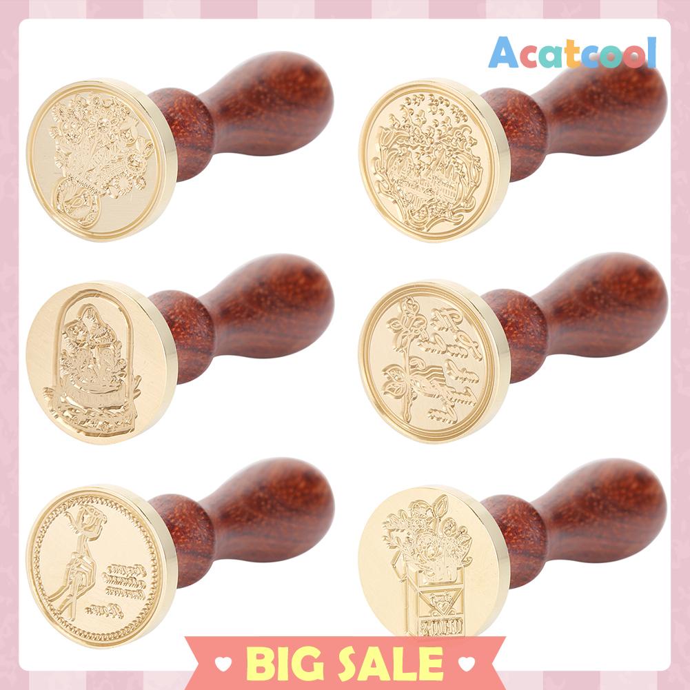 Stempel Segel Lilin DIY Desain Hewantanaman Retro Bahan Tembaga Untuk Amplopkartu