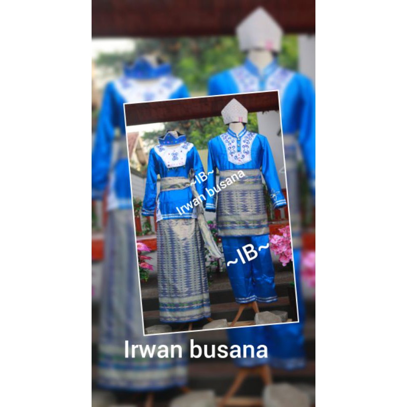 Baju adat/stelan/costum adat Bangka dewasa