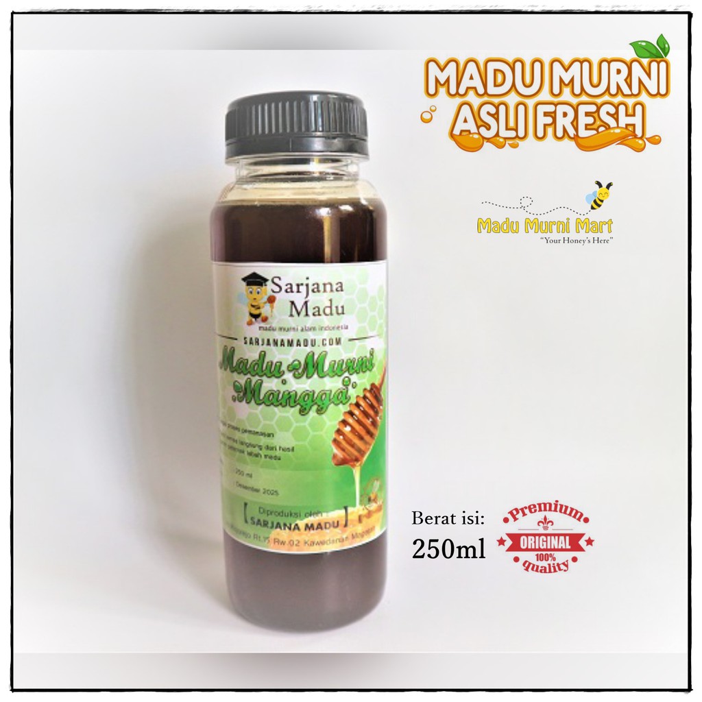 

Madu Murni Mangga 100% Asli Fresh 250ml