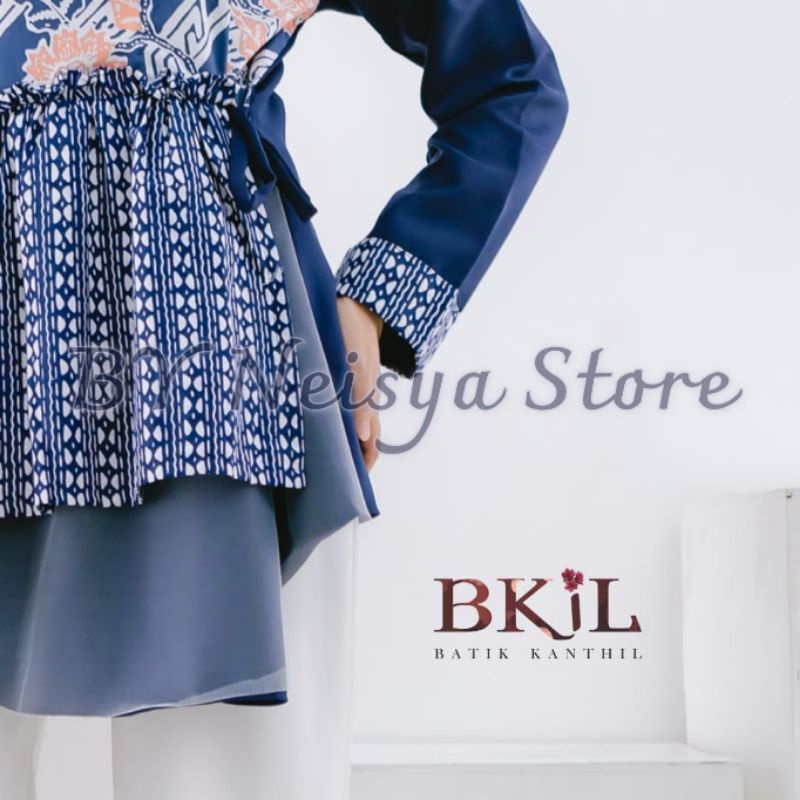 tey-17 Batik wanita ASJ SA HRB026 Kenongo Kemeja Tosca Pendek-1