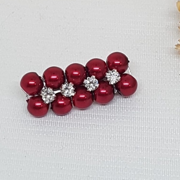 Bros dagu murah I Bros mutiara I Bros permata I Bros kecil satuan-Maroon