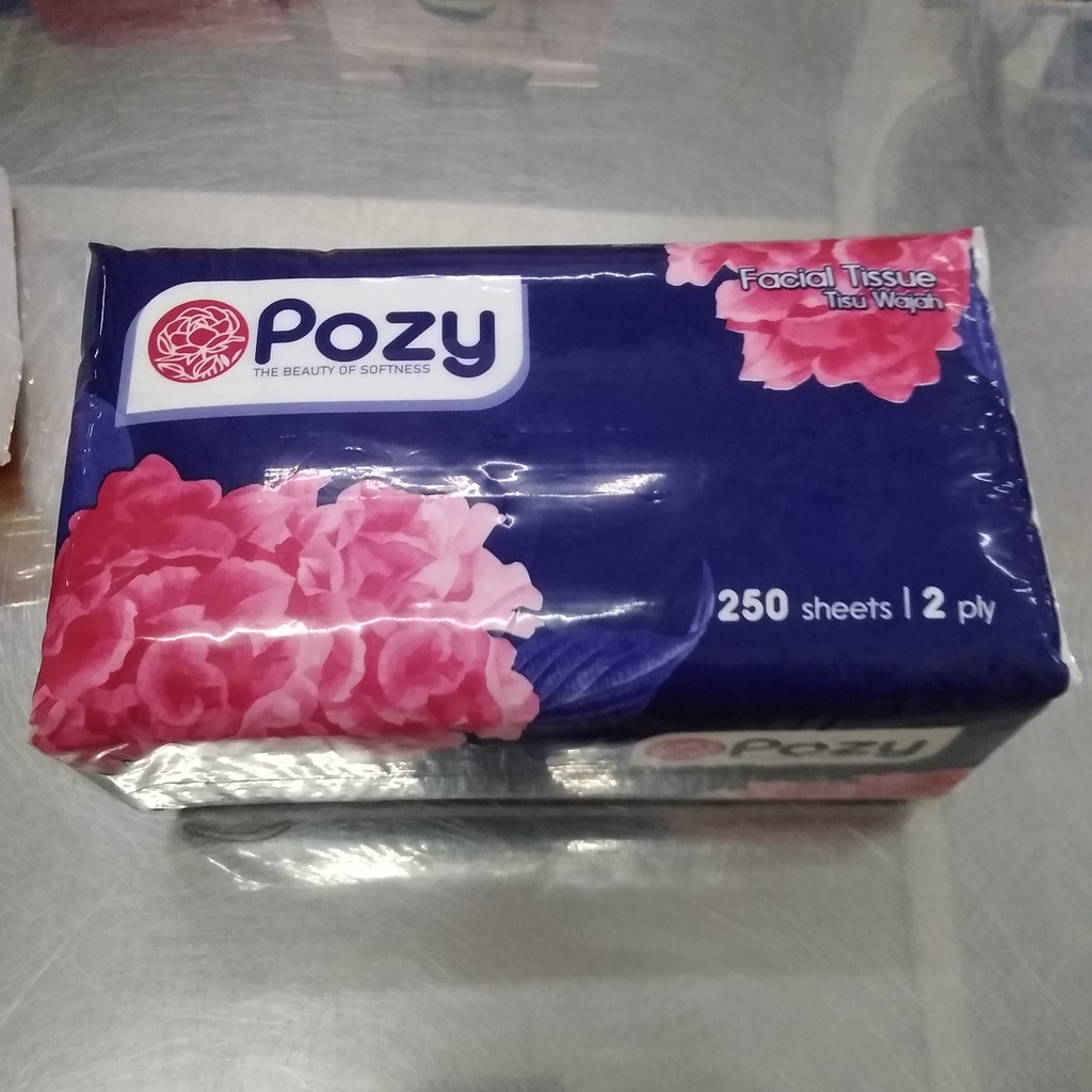TISU POZY FACIAL TISSUE 250 SHEETS 2 PLY