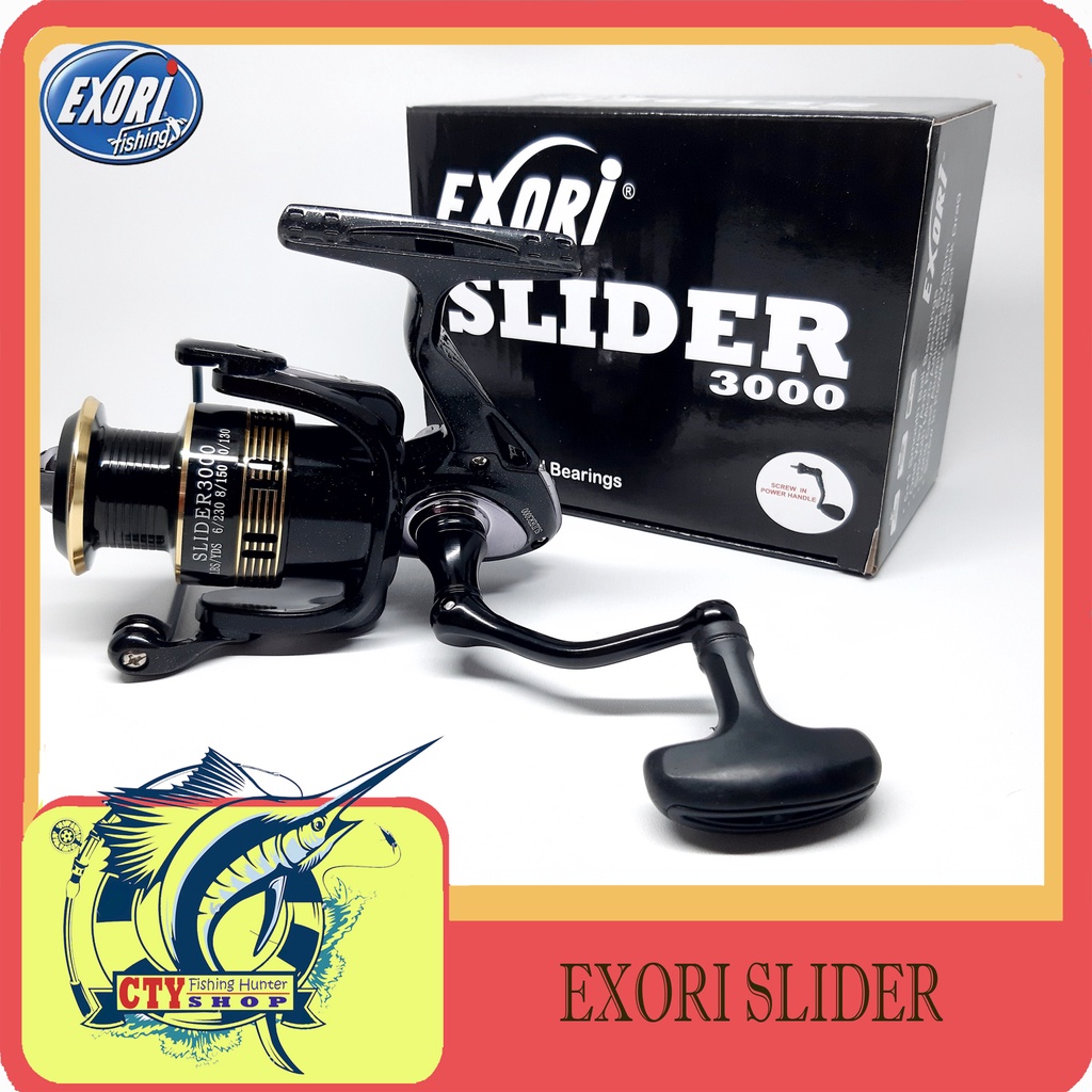 Reel Gulungan Pancing Rel Catrol Exori Slider 1000 3000 5000 - Power Handle