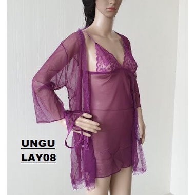 Lingerie Set 3pcs Baju Tidur Sexy LAY