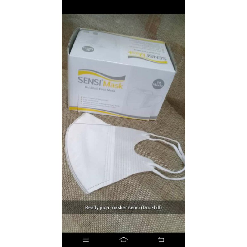 Masker sensi duckbill eceran