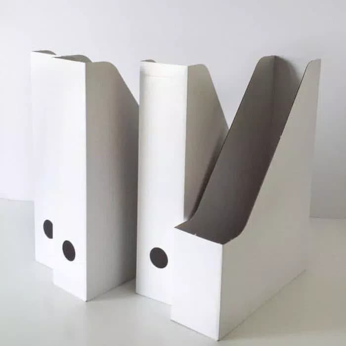 

Ikea FLUNS TEMPAT FILE,BOX FILE, 4pc,putih,wadah surat dan file