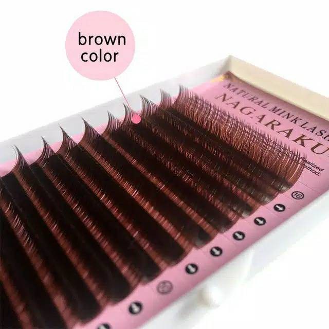 Nagaraku brown eyelash extension