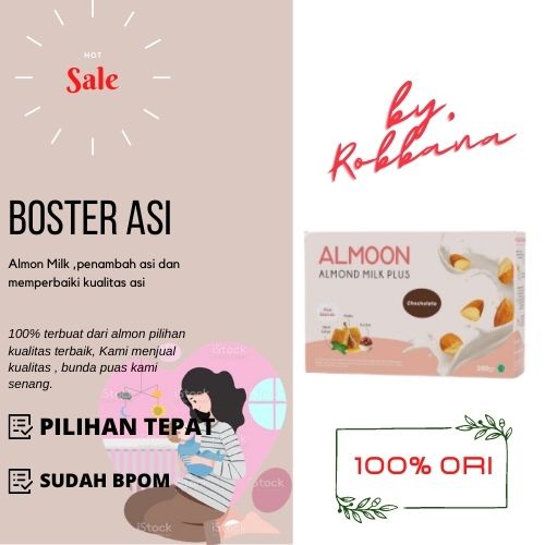 

susu ALMOND Asi Boster - Almoon Milk Asli Original Pelancar Asi - Penambah Kurang Asi - Susu Almond Nutrisi Ibu dan Anak | COD