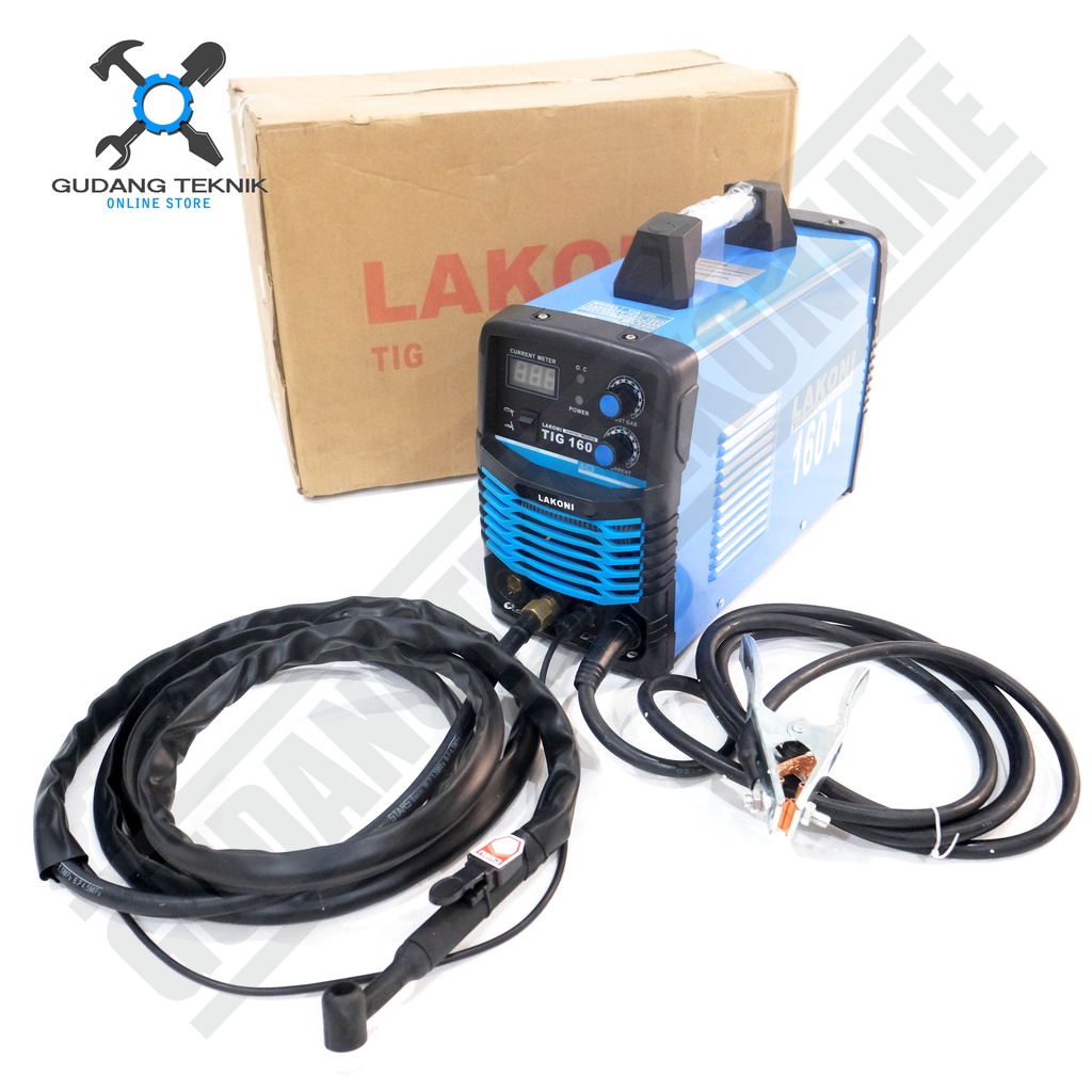 Mesin Las Argon TIG MMA LAKONI TIG160I / Travo Las Inverter Trafo Mesin Las Listrik Tig 160I 160 LAKONI