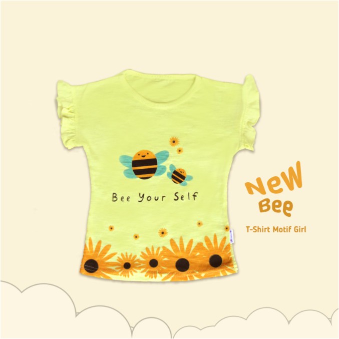 TSHIRT MOTIF GIRL ATASAN ANAK PEREMPUAN (1 - 8 TAHUN) CBKS