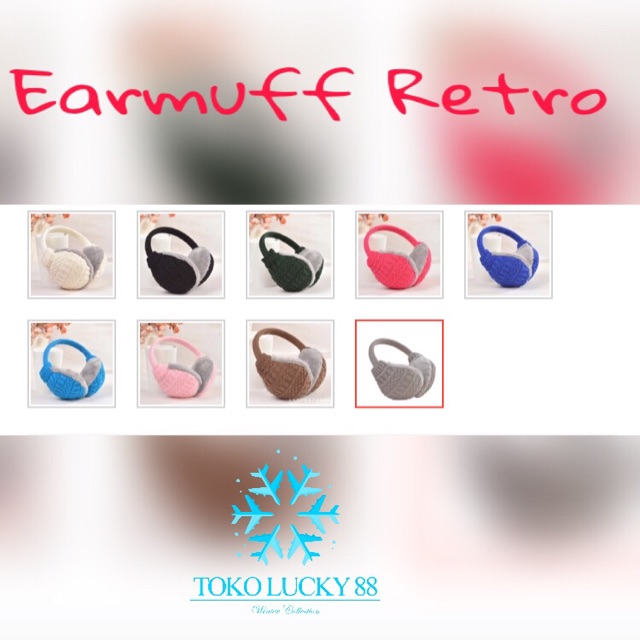 IMPORT MOLLAD Earmuff Retro Earwarmer Retro Penghangat Telinga