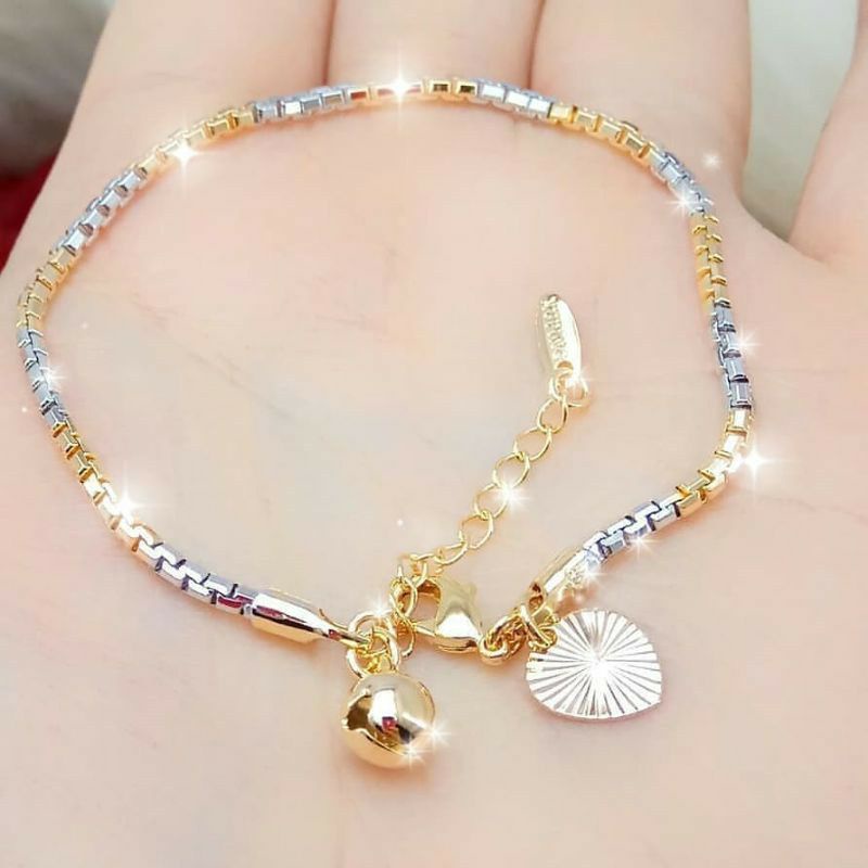 Gelang tangan perhiasan Xuping / Gelang Premium Kombinasi / di jamin 100% antikarat antialergi tidak mudah luntur