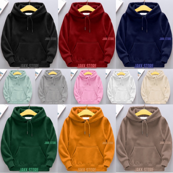 Hoodie Polos Anak Laki Laki Perempuan Usia 2 3 4 5 6 7 8 9 10 11 12 13 Tahun / Sweater Anak Anak Cewek Cowok