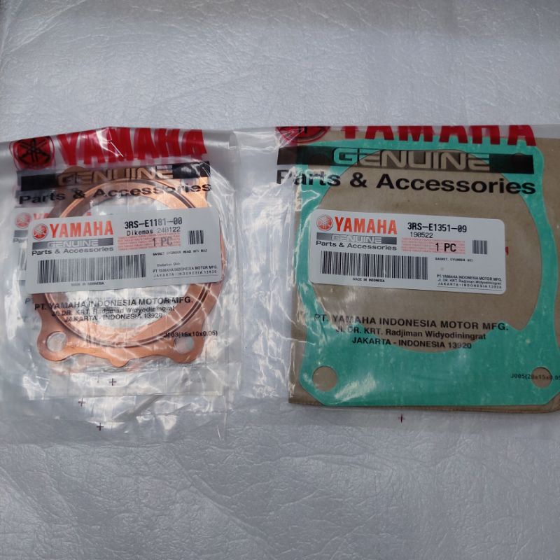 Gaskes perpak cylinder blok kop rxz rzr rx z original yamaha