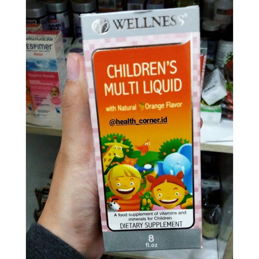 Wellness Children Multi Liquid 240ml - Kids Multivitamin Immunity Syrup