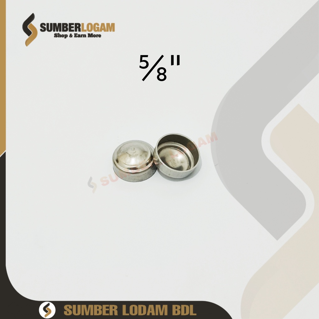 Aksesoris Stainless Dop / Tutup Luar Pipa 5/8" inchi