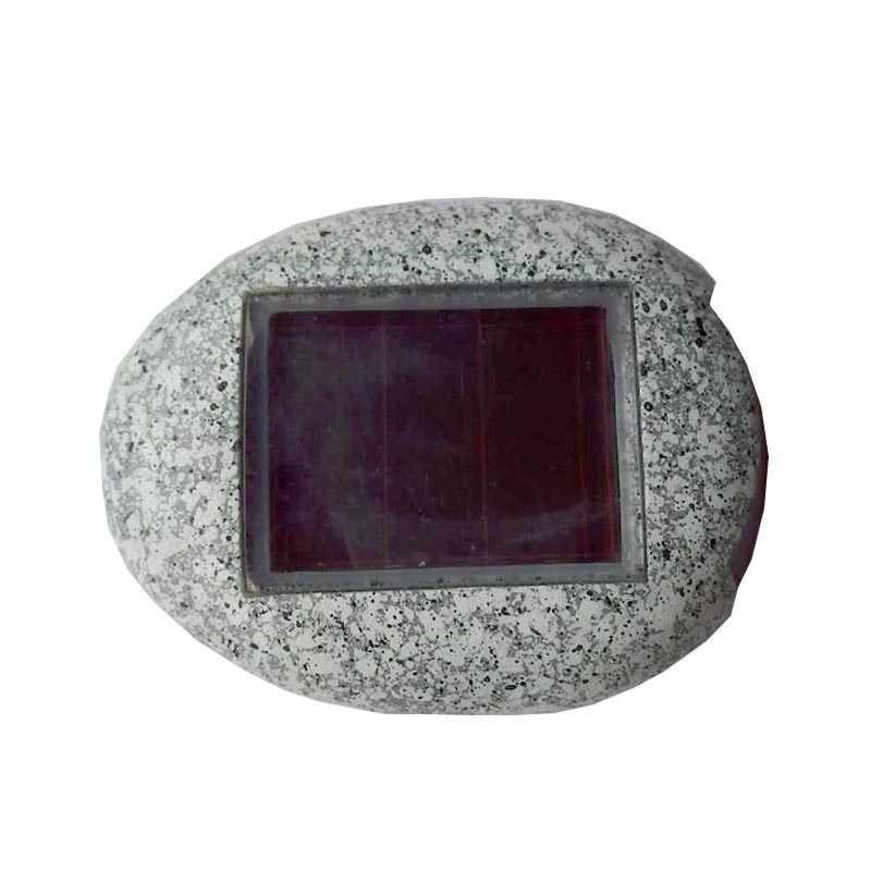 Lampu Hias Taman LED Solar Lamp Path Light Fake Stone - Gray
