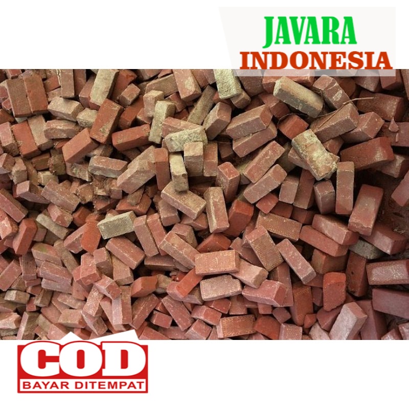 Pecahan genting genteng dan batu bata untuk media tanam dan aquascape 500gr