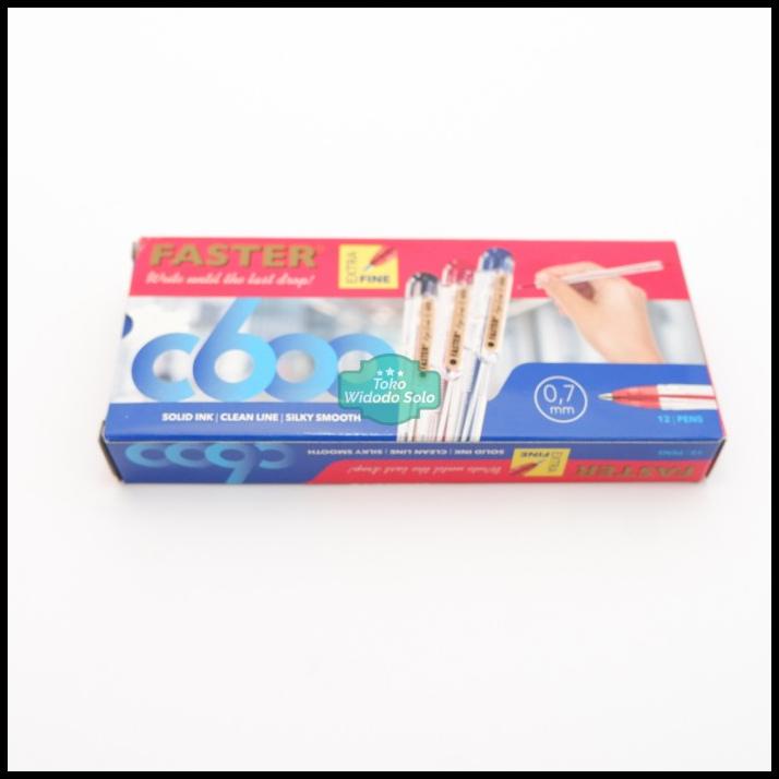 

Pulpen Faster C600 Hitam Bolpen 1 Lusin