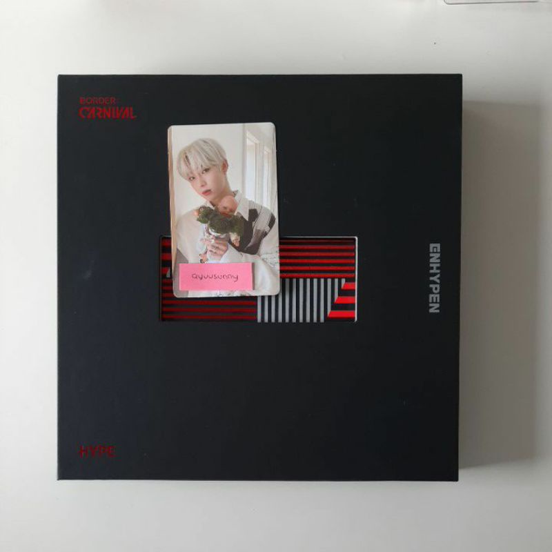 Photocard PC Sunoo Boneka Hype + Album Hype Enhypen Official